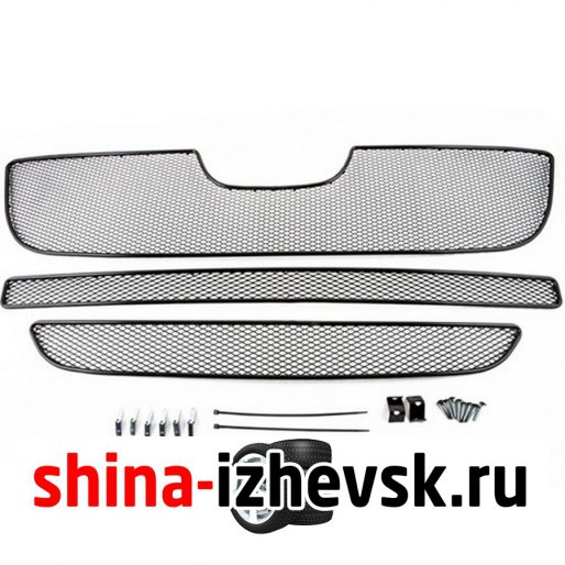 Решетка радиатора Arbori для Peugeot Boxer III 2007-2014 черная 15 мм 3 шт (01-410114-151) в Ижевске