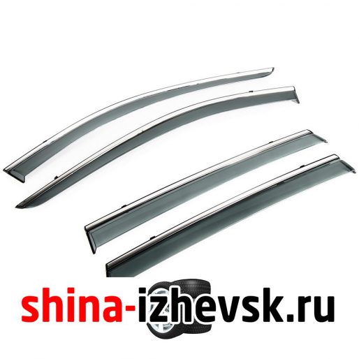 Дефлекторы окон Rival для Nissan X-Trail T32 5-дв. 2015-2018 2018- с молдингом (84109001) в Ижевске