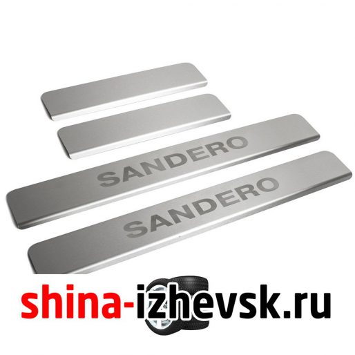 Накладки порогов Rival для Renault Sandero ll 2014- в Ижевске