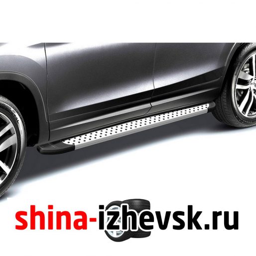 Пороги Arbori Nissan X-Trail T32 2015- (AFZDAALNXT1505) Standart Silver 1700 в Ижевске