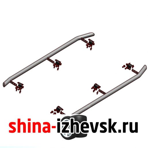 Защита штатных порогов Rival для Lexus LX 2015- (R.3210.006) d57 в Ижевске