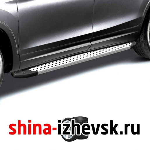 Пороги Arbori Geely Emgrand X7 рестайлинг 2014- (AFZDAALGEX705) Standart Silver 1700 в Ижевске