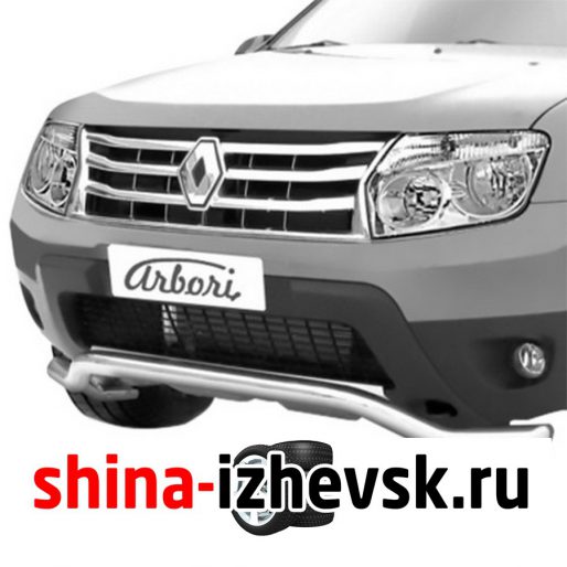 Защита переднего бампера Arbori для Renault Duster 2010-2015 (AFZDARD01) d57 хром волна в Ижевске
