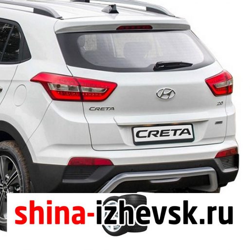 Защита заднего бампера Rival для Hyundai Creta 2016- (R.2310.008) d57 скоба в Ижевске
