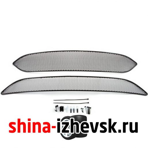 Решетка радиатора Arbori для Ford Focus III рестайлинг кроме Titanium 2015- черная 15 мм 2 шт (01-171215-151) в Ижевске